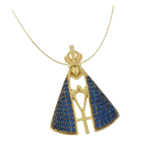 Pingente Nossa Senhora Azul