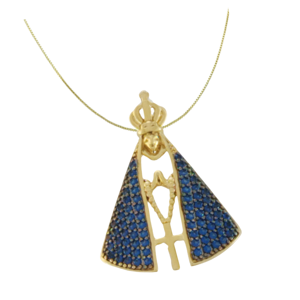 Pingente Nossa Senhora Azul