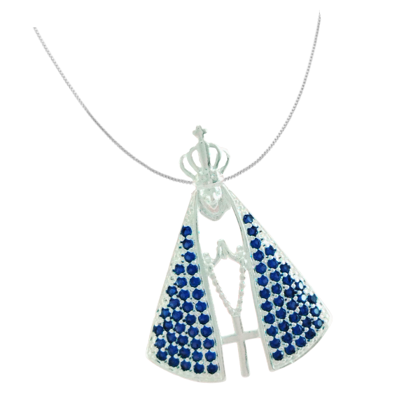 Pingente Nossa Senhora Azul - Imagem 2