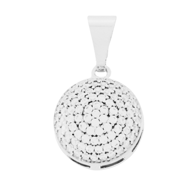 Pingente Meia Bola Microzirconia - Imagem 2