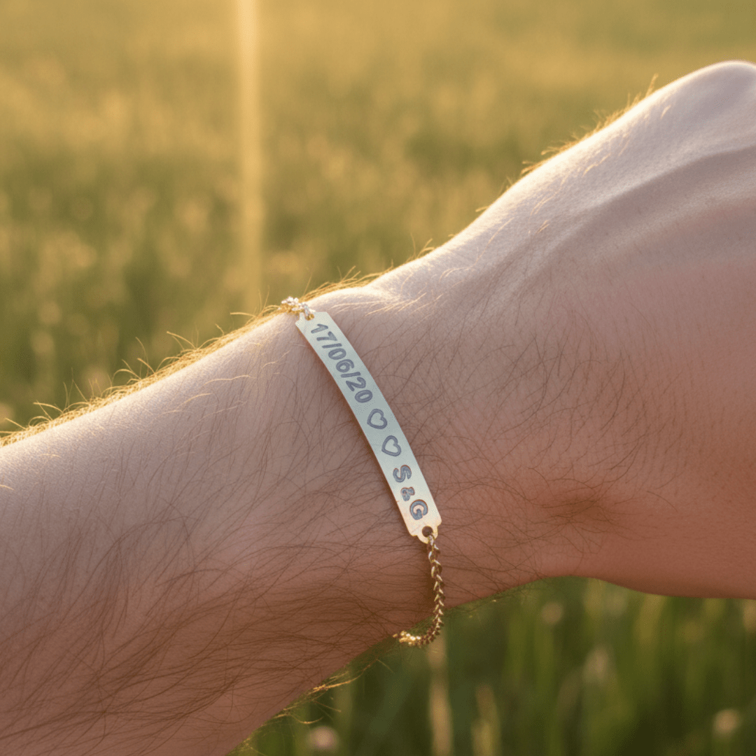 Pulseira Placa Casal - Imagem 6