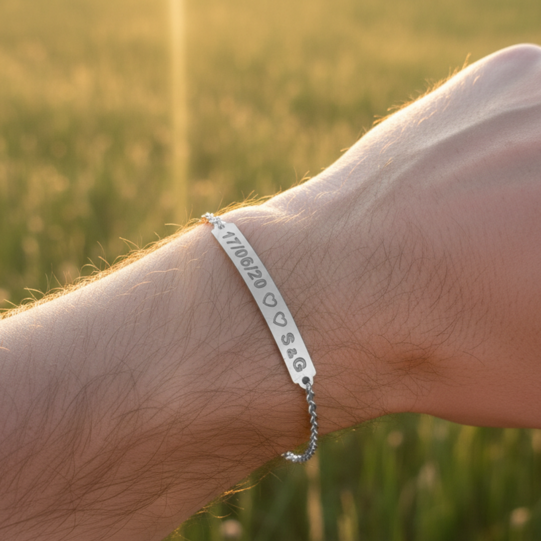 Pulseira Placa Casal - Imagem 7