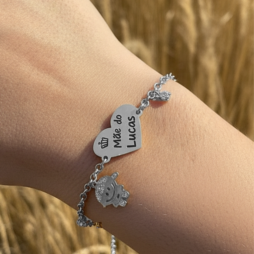 Pulseira Coração Mamãe - Imagem 2