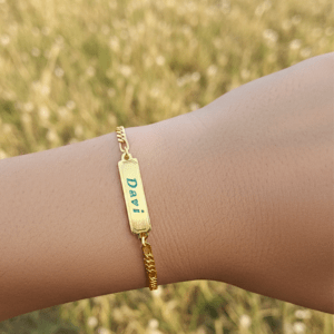 Pulseira Masculina Plaquinha