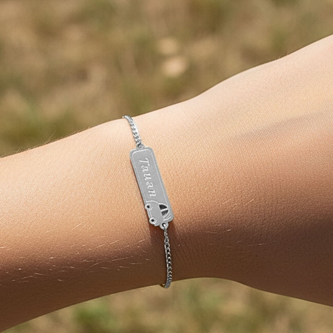 Pulseira Fusca Masculina Nome - Imagem 2