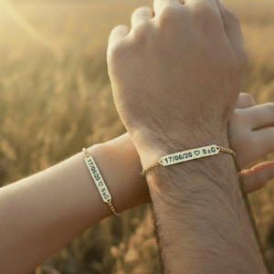 Pulseira Placa Casal
